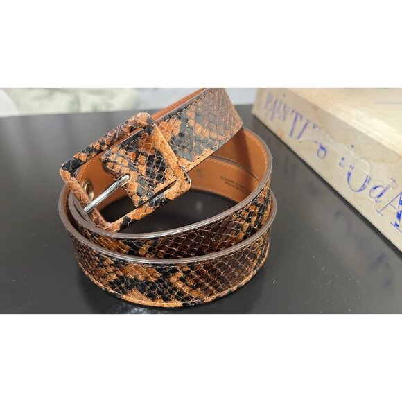 MAISON BOINET PYTHON SKIN FRENCH BELT - Picture 1 of 4